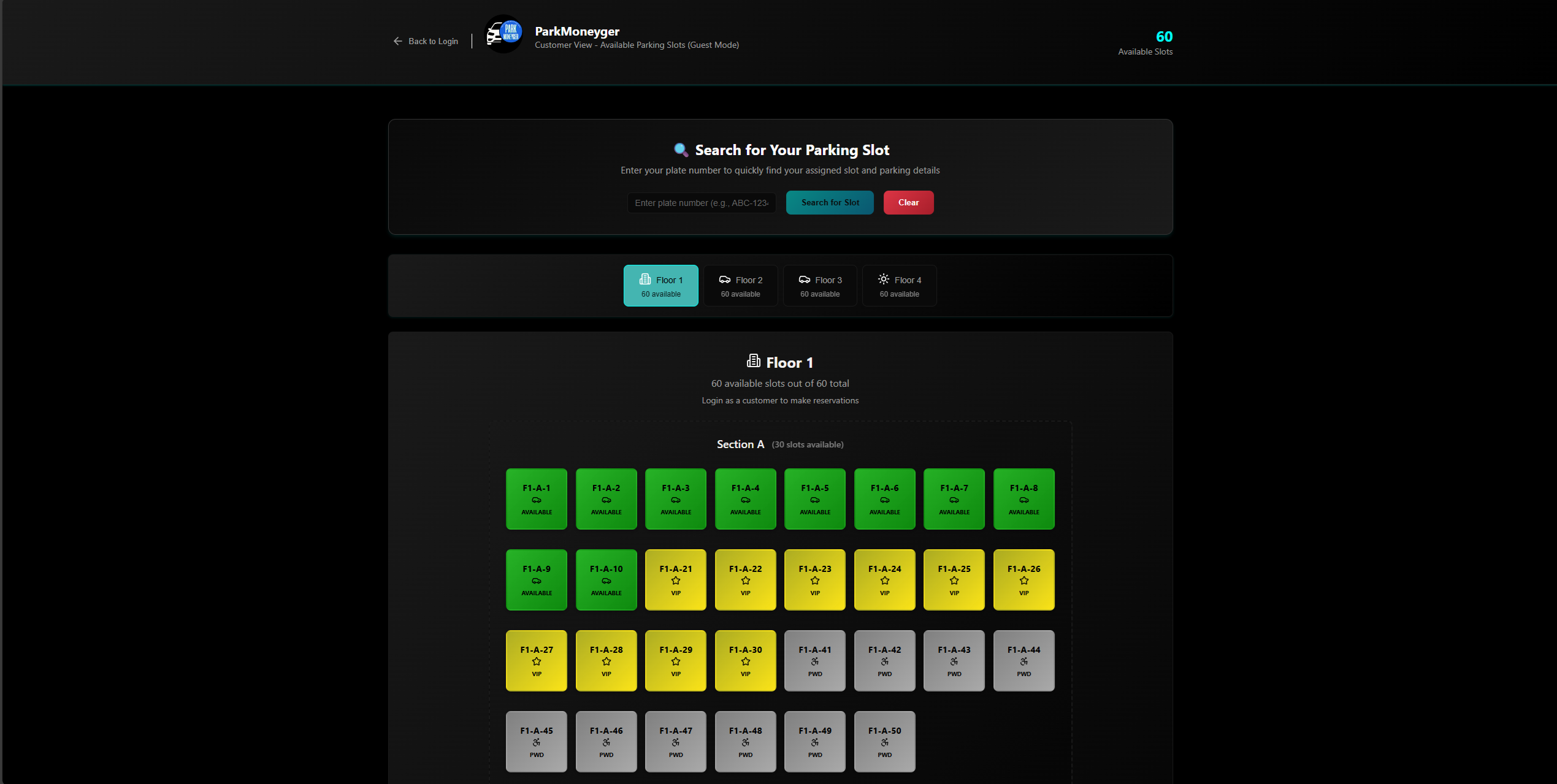 Customer Interface
